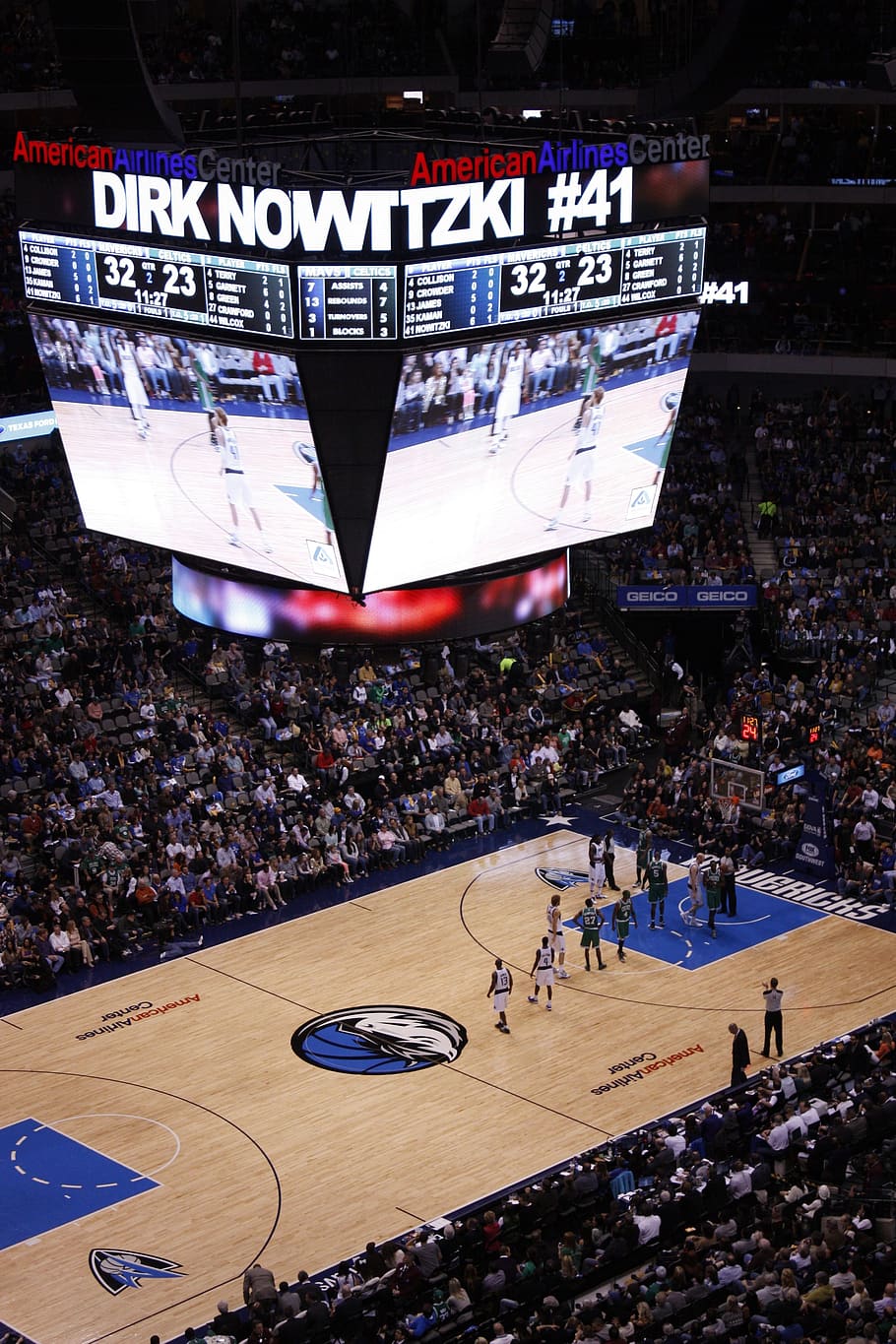 sport, dallas, mavericks, court, basket, crowd, group of people, large group of people, high angle view, real people