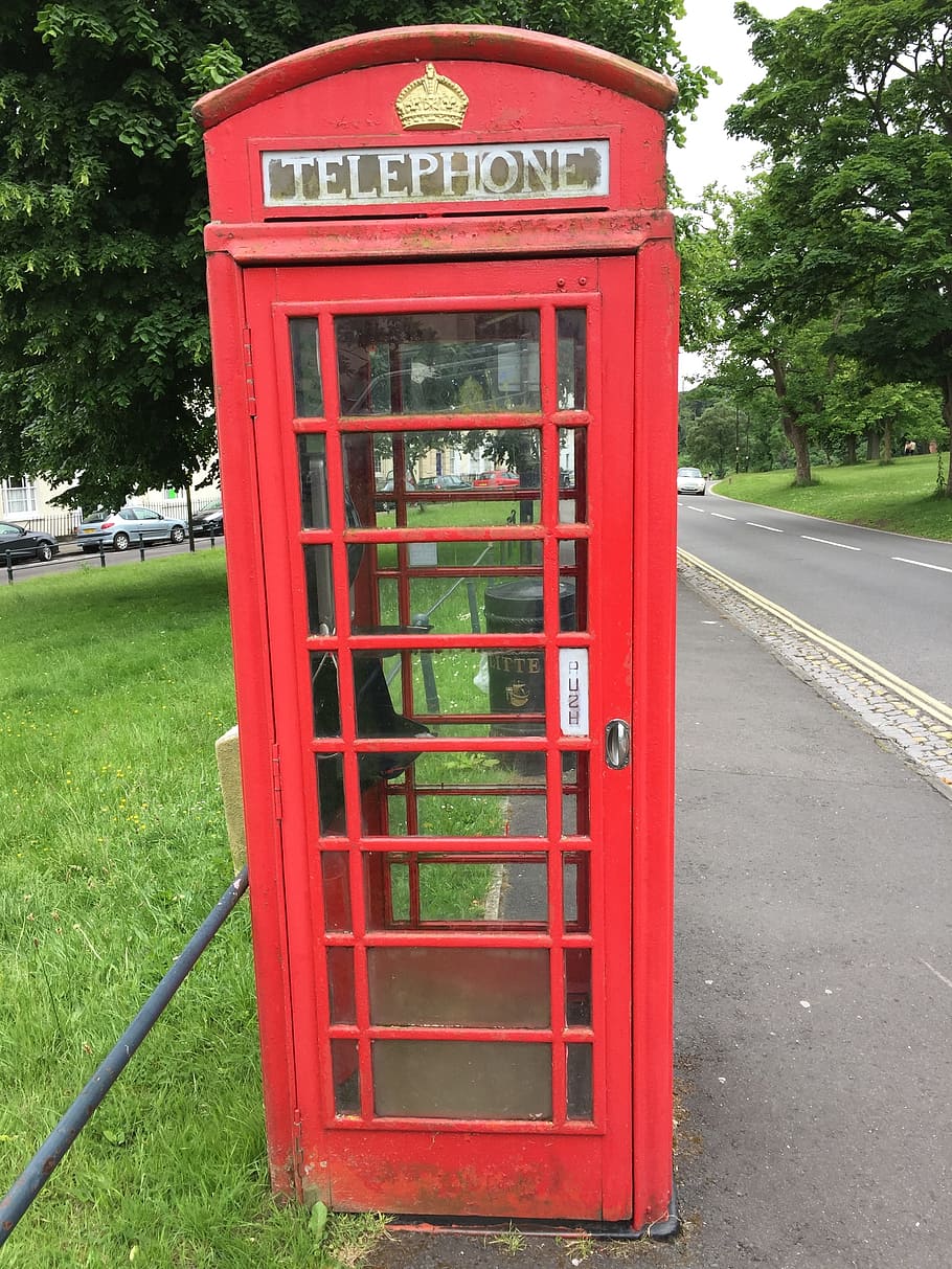 telepon, Inggris, bilik telepon, merah, kotak telepon merah, rumah telepon, bahasa Inggris, historis, umum, komunikasi