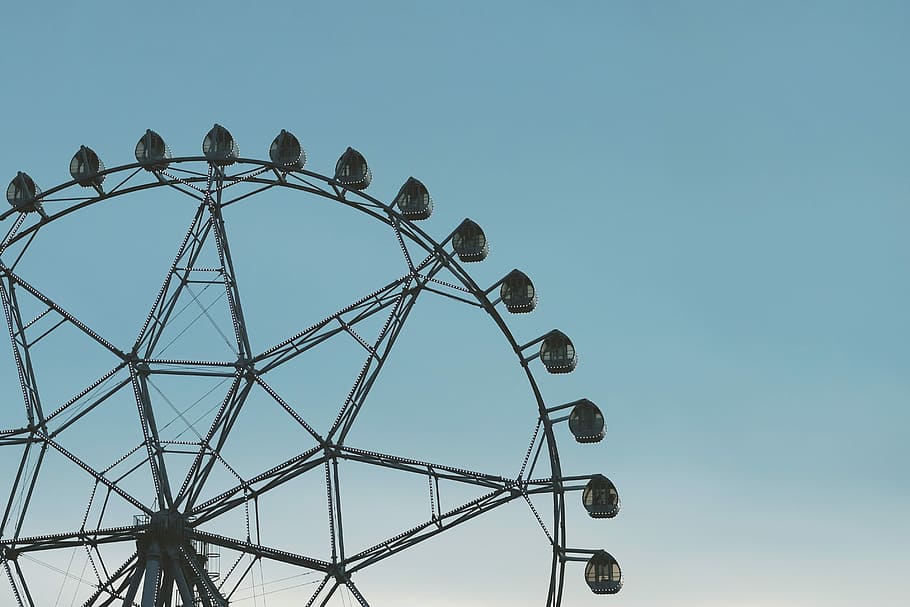 Ferris Wheel, Diversión, Parque, ferris, carnaval, feria, rueda, festival, paseo, entretenimiento