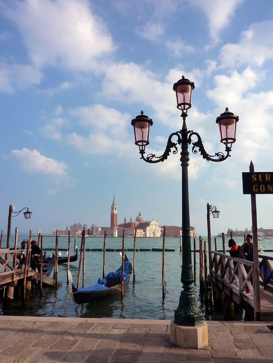 venice, venezia, serenissima, italia, gondola, st mark's square, lentera, kapal, gondolier, venice - Italia