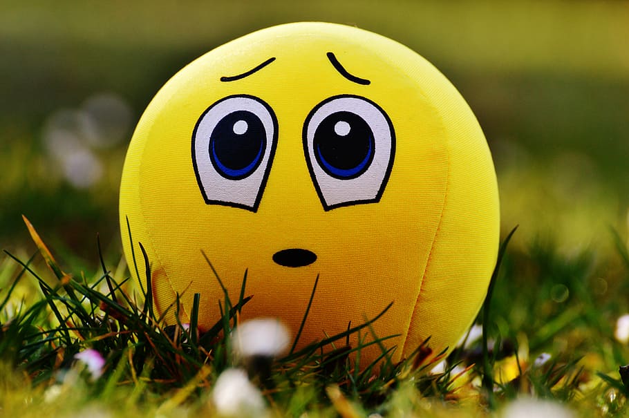 yellow, emoji pillow, grass, smiley, sorry, excuse me, sad, funny, glasses,  sweet | Pxfuel