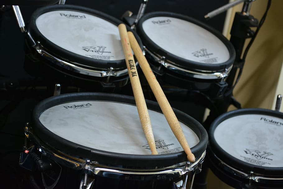 drumsticks, battery, music, drum - percussion instrument, musical instrument, arts culture and entertainment, percussion instrument, close-up, musical equipment, indoors