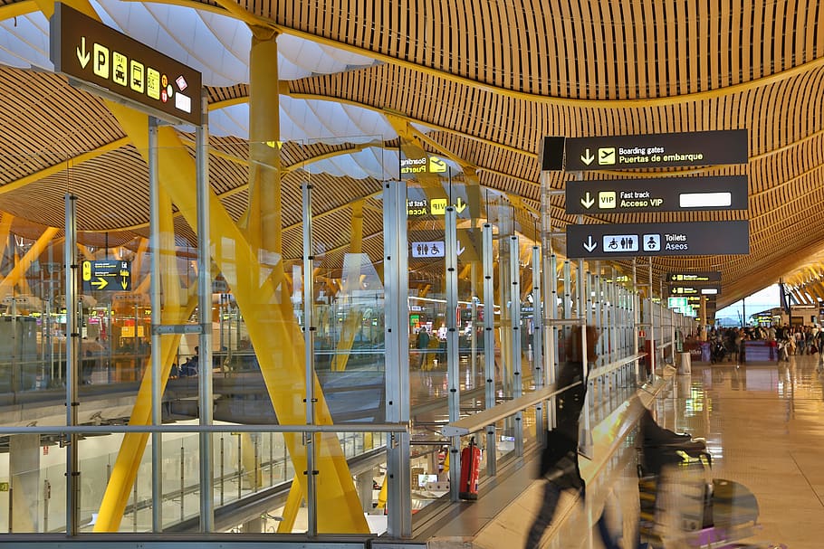 airport, tex, madrid, spain, barajas, city, refund, counter, value of the machine, check in
