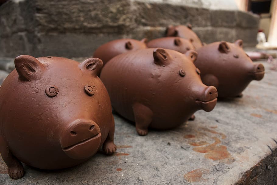 piggy, finance, clay, clay art, pottery, piggy Bank, savings, pig, investment, art and craft