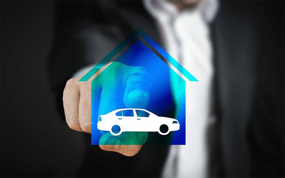 person, pointed, white, car, house artwork, smart home, home, technology touch screen, man finger, control