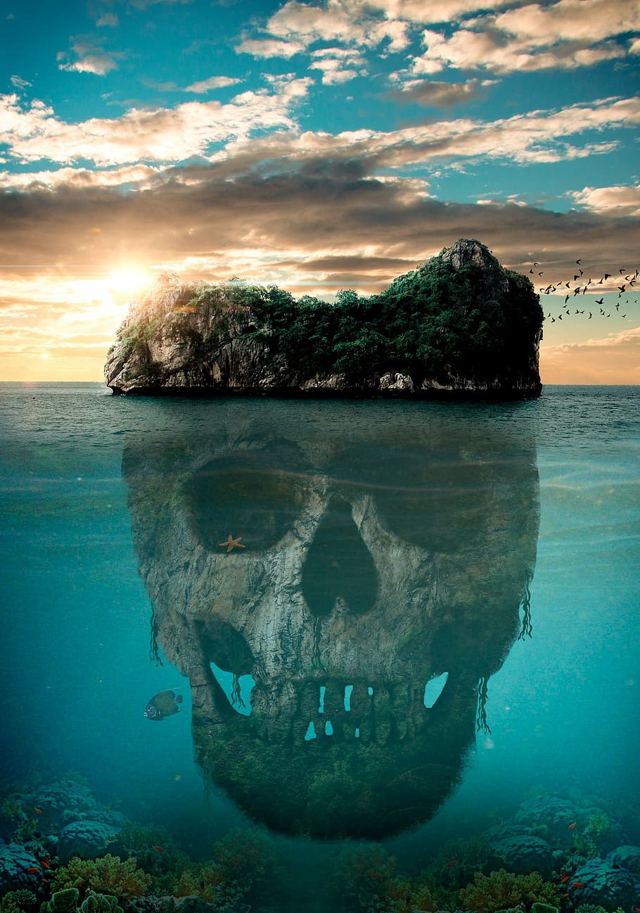 jurassic world, fallen, kingdom movie poster, water, sea, ocean, nature, travel, sun, seascape
