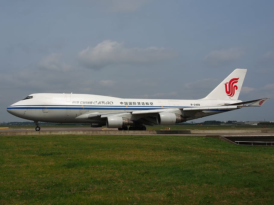 boeing 747, air china cargo, jumbo jet, aircraft, airplane, airport, transportation, aviation, jet, air vehicle