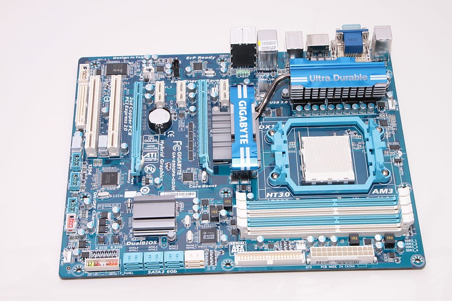 blue gigabyte motherboard, Am3, Amd, Gigabyte, Mainboard, motherboard, phenom, socket, ud3h, editorial