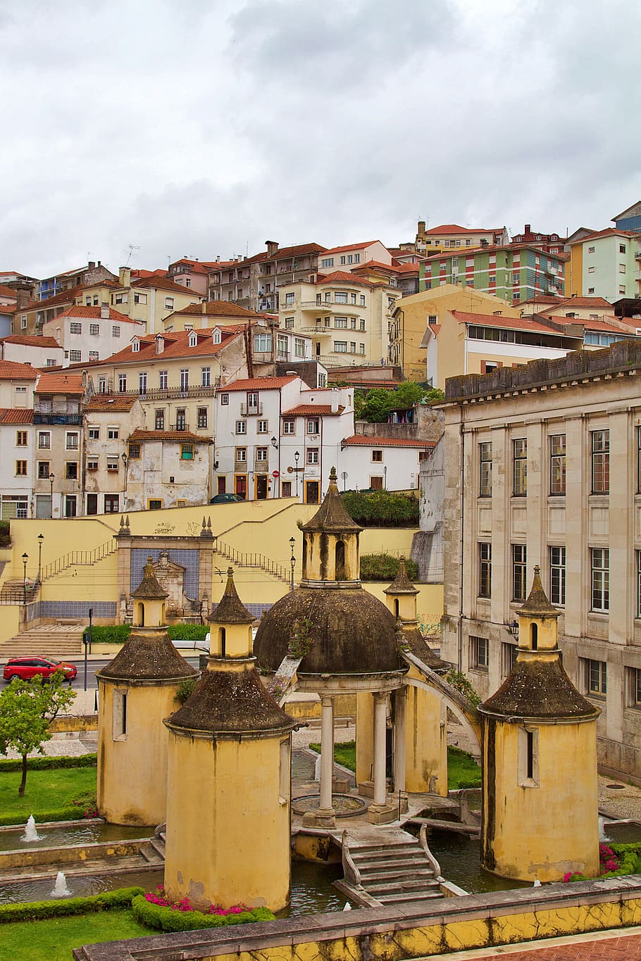 portugal, coimbra, architecture, urban, travel, city, old, historically, history, historic center