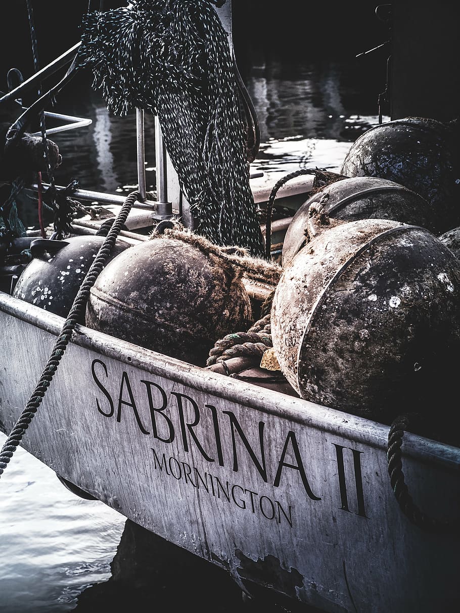 sabrina ii mornington boat, sea, water, ocean, fishing, boat, outdoor, rope, text, communication
