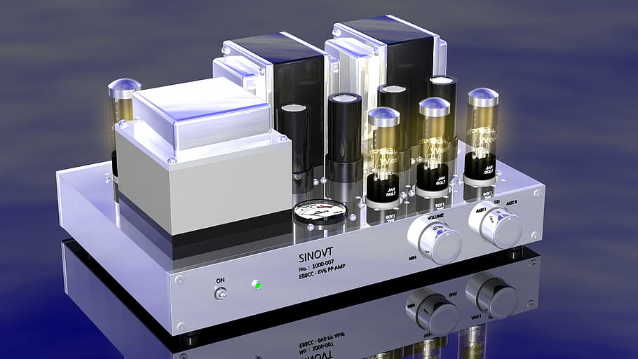 tube full amplifier, extreme hifi technology, exotic hifi, close-up, day, science, research, blue, healthcare and medicine, choice