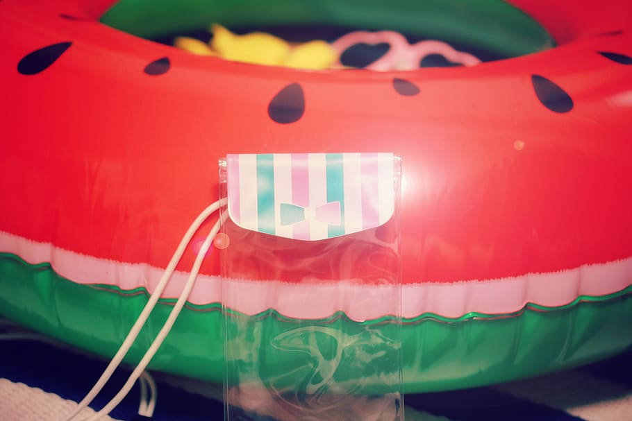 close, watermelon inflatable ring, close up, watermelon, inflatable, ring, fun, transportation, car, land vehicle