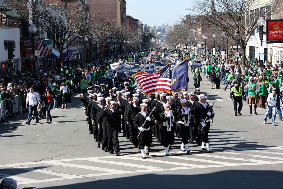 marchando, desfile, marina, día de San Patricio, día del desfile, Boston Massachusetts, Boston, fotos, libertad, Massachusetts - Pxfuel