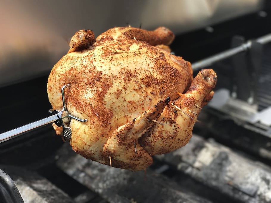 Chicken, Whole, Grill, Poultry, whole chicken, meat, delicious, food, bird, roasted