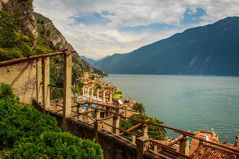 limone, garda, italy, vacations, landscape, tourism, italian, lombardy, sky, view