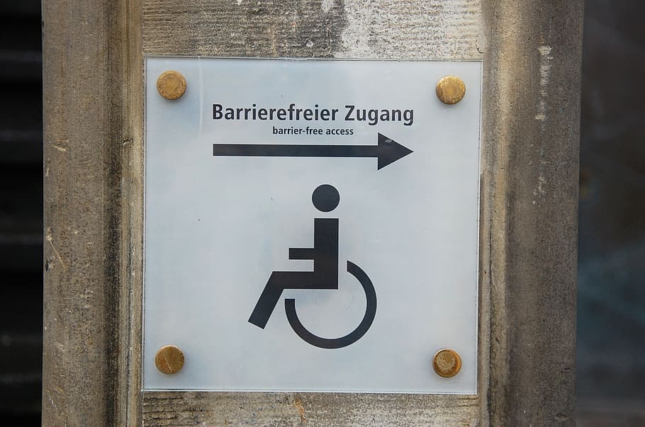 barrera, escudo, acceso, impedido, discapacitado, accesible, obstáculo, discapacidad, silla de ruedas, comunicación