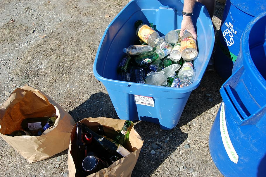 reciclaje, medio ambiente, clasificación, ambiental, verde, Contenedor, plástico, basura, botella, día