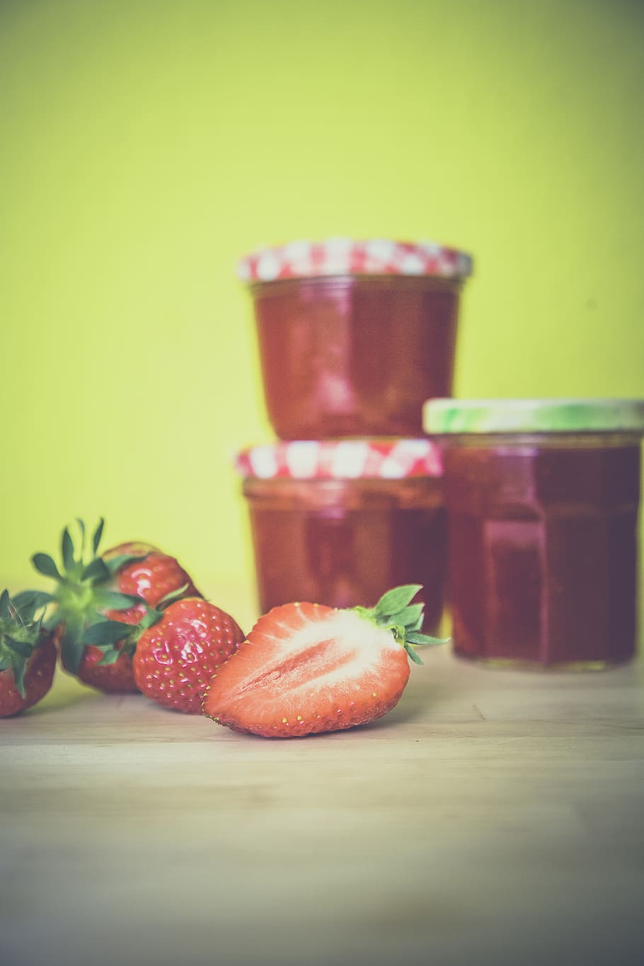 strawberry, fruit, food, dessert, jam, product, glass, jar, food and drink, healthy eating