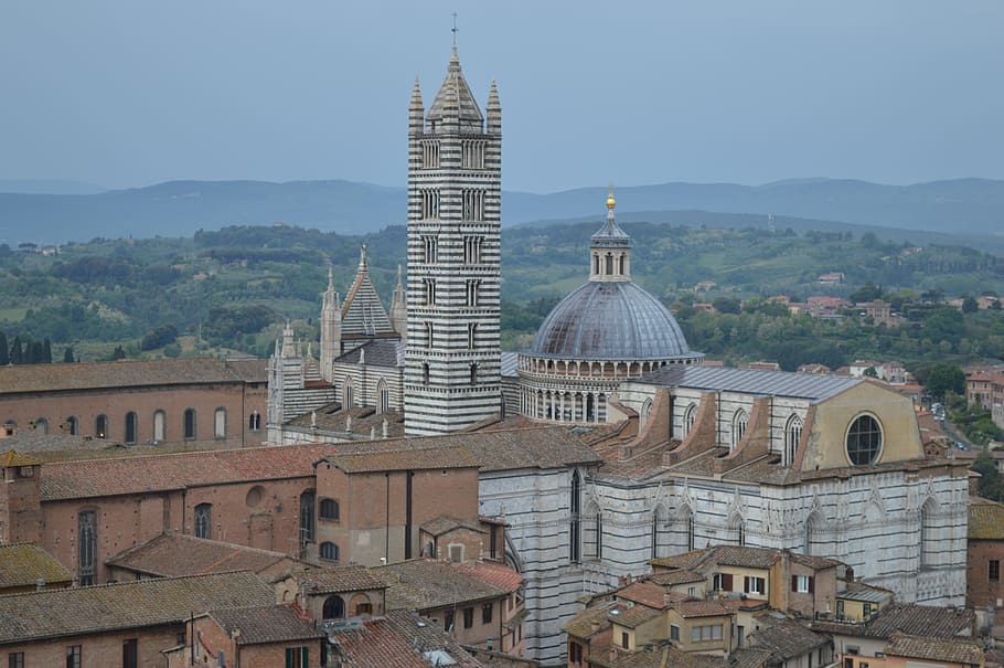 シエナ イタリア トスカーナ 大聖堂 旧市街 屋根 上面図 中世都市 中世 観光 Pxfuel