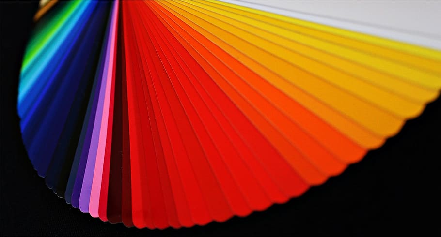 color fan, color picker, color palette, range, colorful, color, fanned out, multi Colored, spectrum, colors