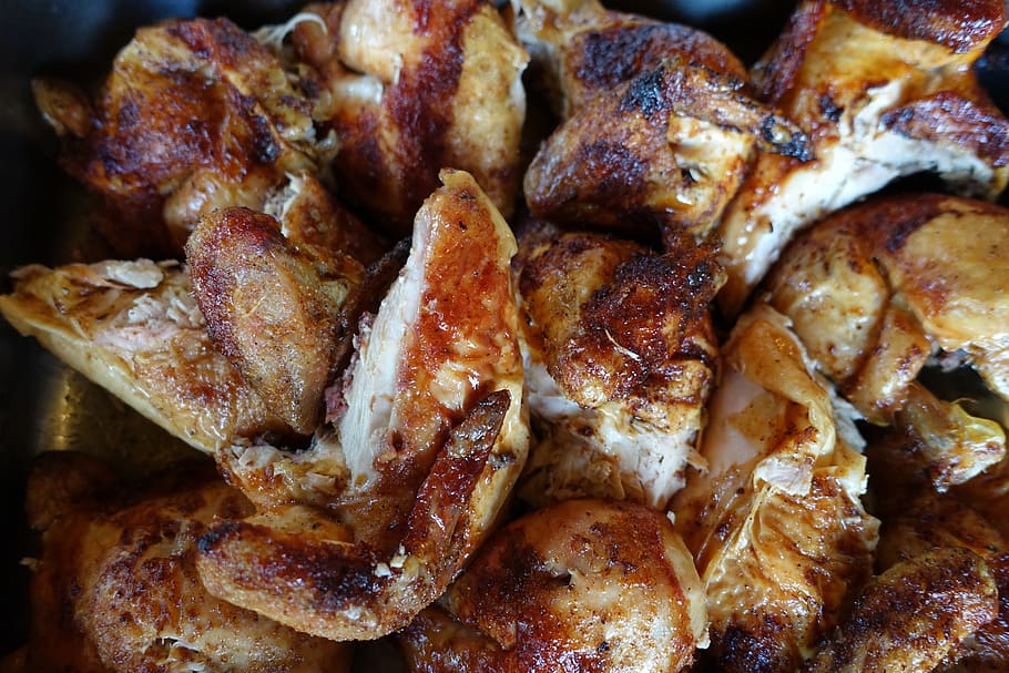 roast chicken, chicken legs, barbecue chicken, barbecue, eat, food, food and drink, freshness, meat, close-up