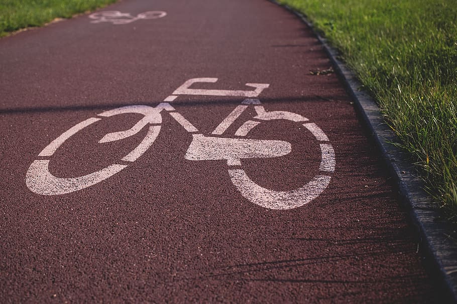 still, signs, bicycle, lane, road, street, drawing, sign, transportation, communication