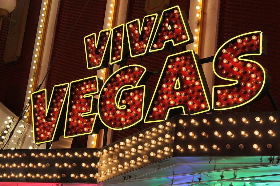 viva, vegas neon light signage, wall, neon, sign, las vegas, casino, illuminated, glowing, design