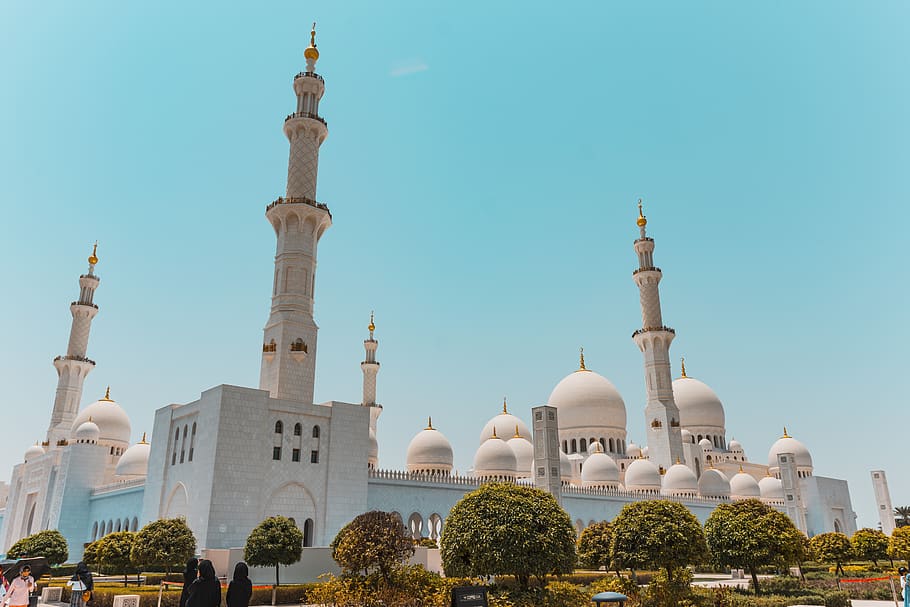 Abu Dhabi, mezquita Sheikh Zayed, mezquita, religión, arquitectura, minarete, viajes, Emiratos Árabes Unidos, cúpula, musulmán