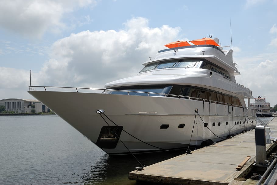 Luxury Yacht, Upscale, Dock, Moored, savannah, georgia, luxury, yacht, boat, rich