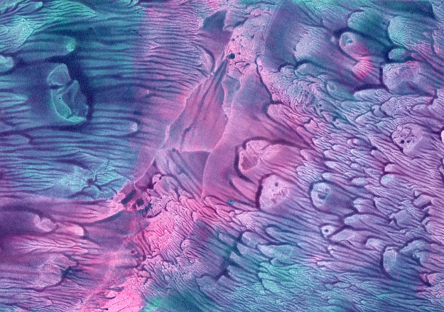 purple, teal fluid, abstract, painting, background, crystals, colourful background, texture, pink, blue