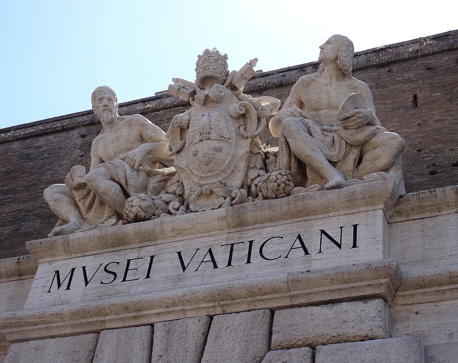 mvsei vaticani statue, vatican, vatican museum, museum, raphaël, michelangelo, italy, rome, sculpture, art and craft