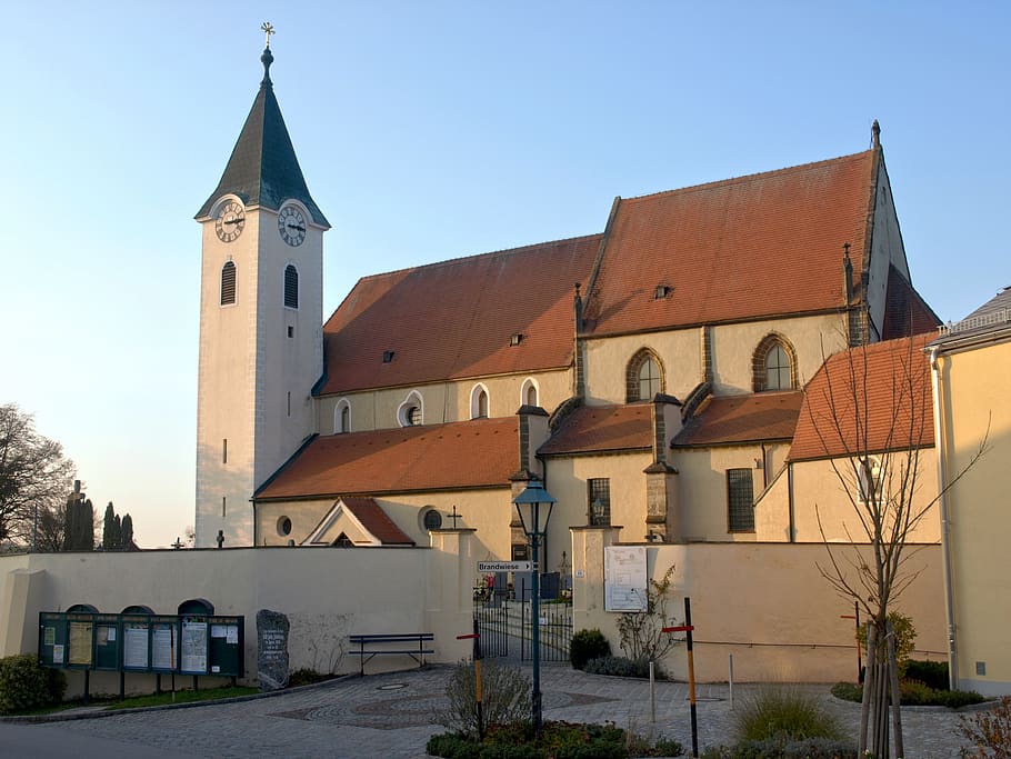 ardagger stift, hl margarethe, st margareten, church, building, religious, exterior, tower, steeple, spire