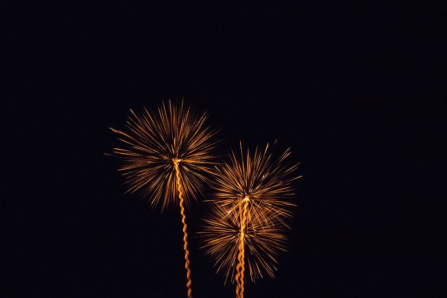fireworks, dark, night, jubilee, summer, spain, mallorca, s'illot, event, firework