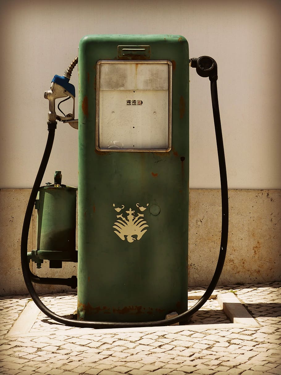 green, gas, pump, wall, gas pump, petrol stations, refuel, fuel pump, historically, old gas station