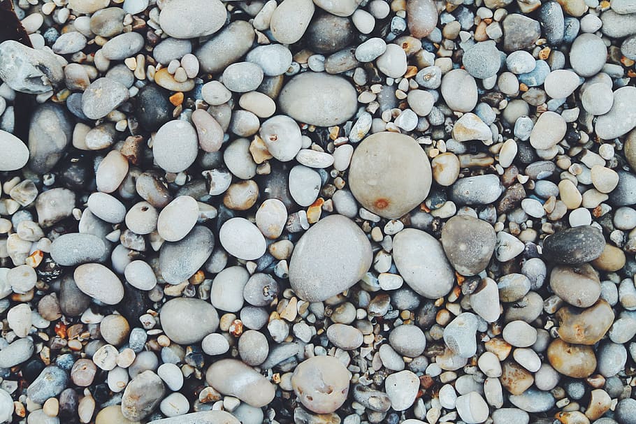 pebbles, beach, stone, rocks, nature, pebble, stone - object, rock, solid, full frame