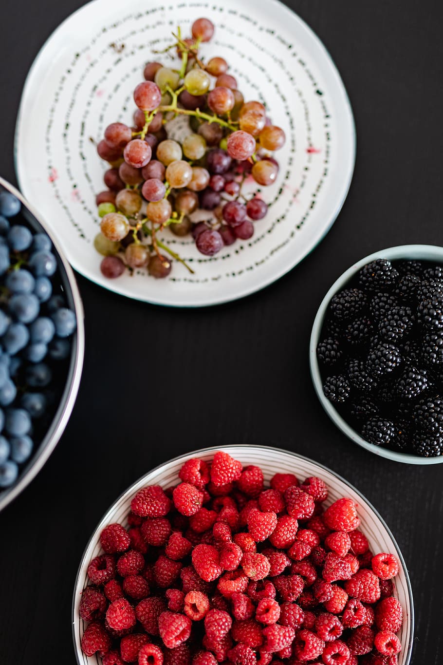 buah-buahan, beri, sehat, ramah lingkungan, vegan, Anggur, blackberry, raspberry, makanan dan minuman, makanan