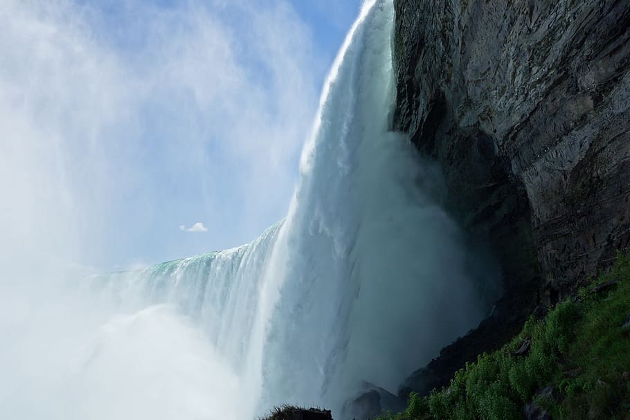 Cascadas furiosas, Cataratas del Niágara, Canadá, Ontario, agua, spray, destino, casos, turismo, lugares de interés