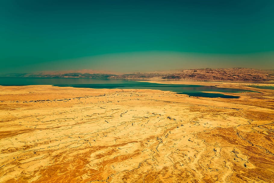 sand, lake, Deserts, Israel, photos, public domain, nature, landscape, desert, sky