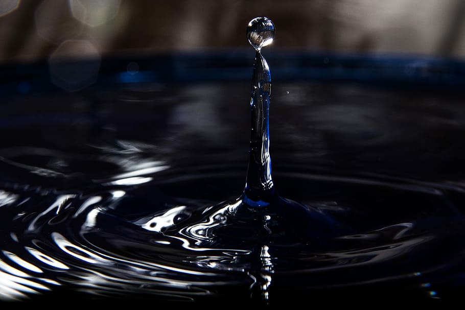 Drip, Drop, Drop Of Water, Close, drip, water, motion, drop, rippled ...