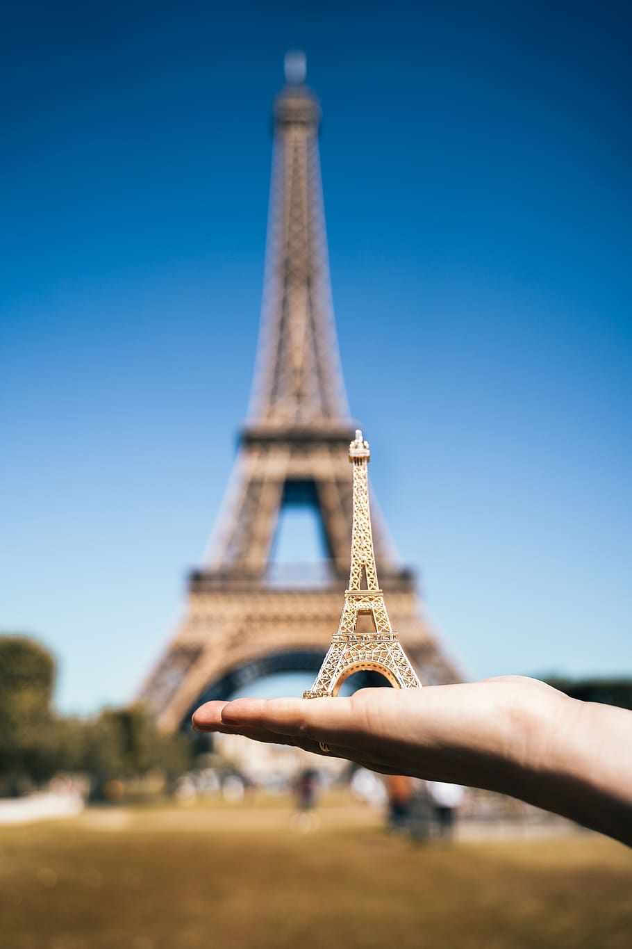 paris, eiffel tower, miniature, france, architecture, landmark, tower, city, urban, europe
