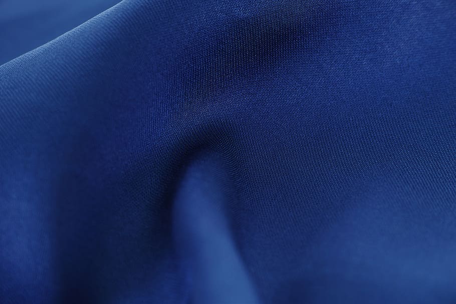 blue, fabric, texture, textile, color image, macro, detail, nobody, pattern, copy space