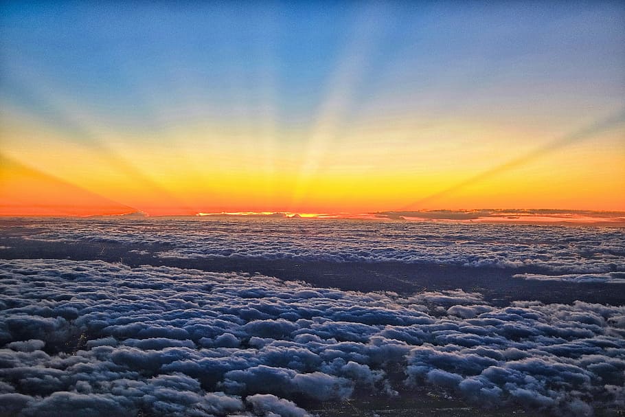 Langit, Awan, Tampa, Florida, domain publik, matahari, matahari terbenam, alam, awan - Langit, cloudscape