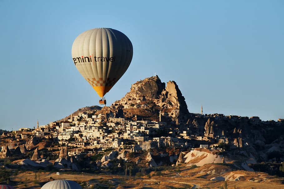 balloon, cappadocia, turkey, landscape, ancient, geology, carved rock, unesco, hot Air Balloon, goreme