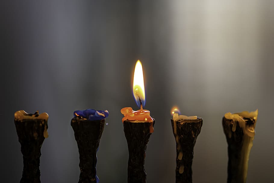 candlelight, candle, flame, lights, religion, chanukah, jewish, hanukkah, celebration, fire