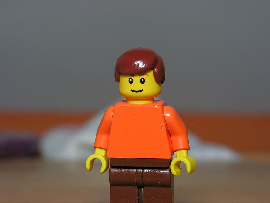 Lego, personaje, hombre, juguete, se centran en primer plano, rojo, sin gente, primer plano, al aire libre, representación
