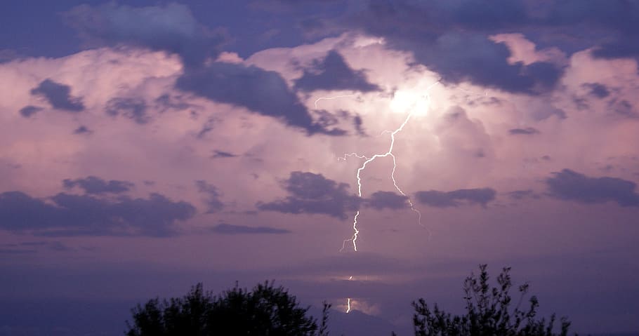 storm, lightning, flash, electric, bolt, strike, thunderstorm, lightning storm, cloud - sky, sky