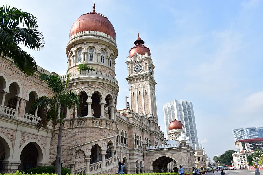malaysia, kota, bangunan, gedung sultan abdul samad, bersejarah, Arsitektur, eksterior bangunan, struktur yang dibangun, langit, tujuan wisata