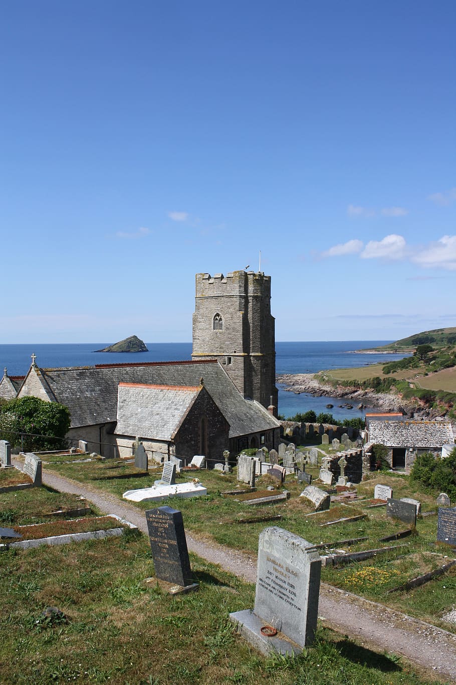 britannia, celtic, chapel, devon, cemetery, plymouth bay, sky, architecture, built structure, history