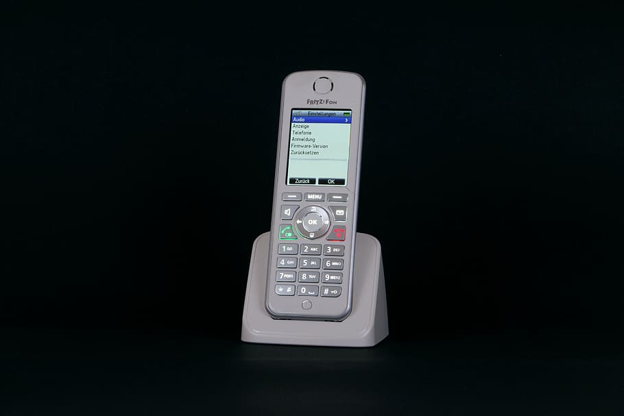 phone, fritz fon, cordless, display, keys, communication, telephone, technology, mobile Phone, single Object