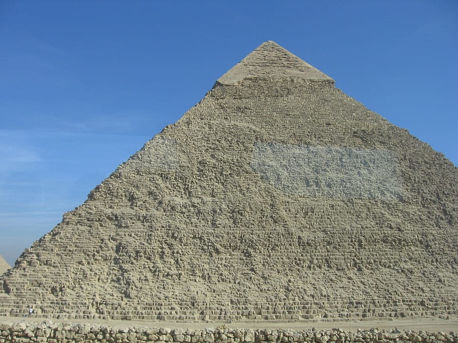 Pirámide, Egipto, Desierto, Giza, Egipcio, hito, cultura, ruinas, antiguo, historia